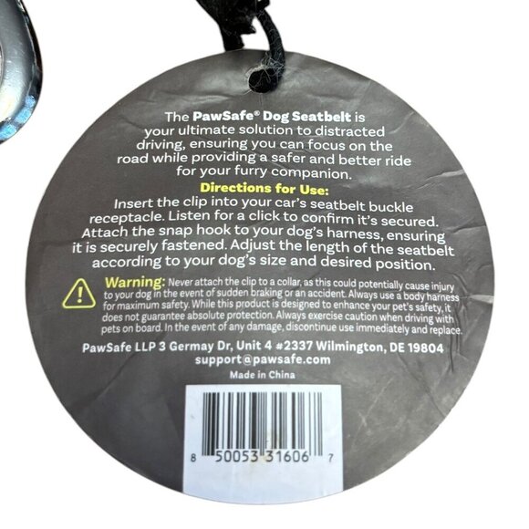 NWT PawSafe Dog Seat Belt Universal Clip Elastic Bungee One Size - Picture 3 of 5